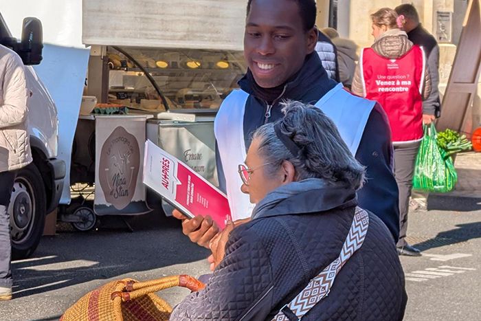 Rencontres Au Plus Près au marché de Villeneuve-sur-Lot, dans le Lot-et-Garonne