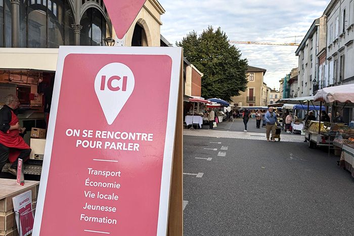 Rencontres Au Plus Près au marché de Villeneuve-sur-Lot, dans le Lot-et-Garonne