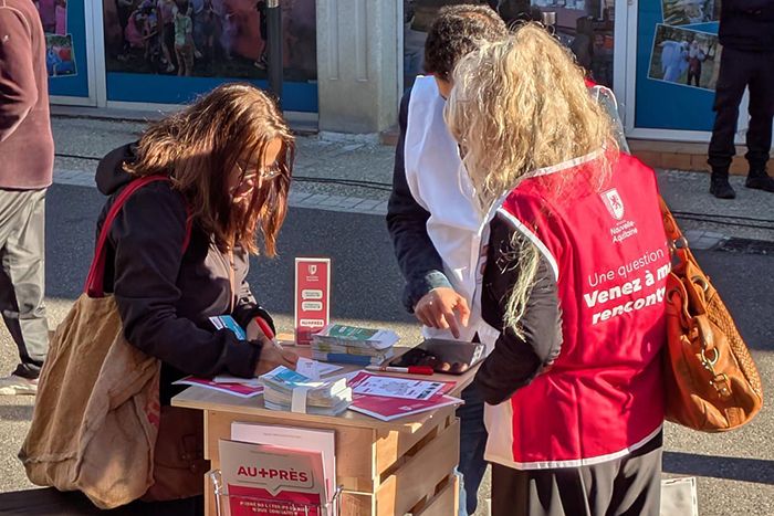 Rencontres Au Plus Près au marché de Villeneuve-sur-Lot, dans le Lot-et-Garonne